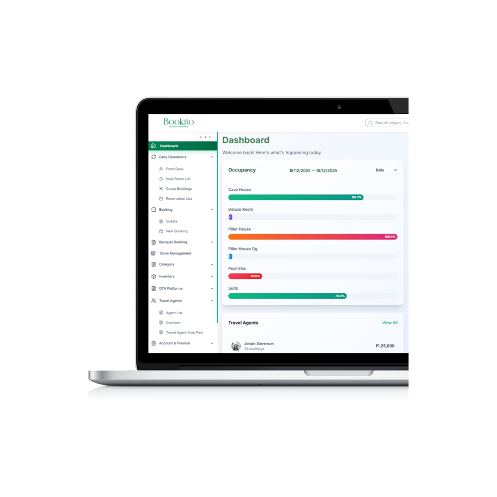 Bookito dashboard preview